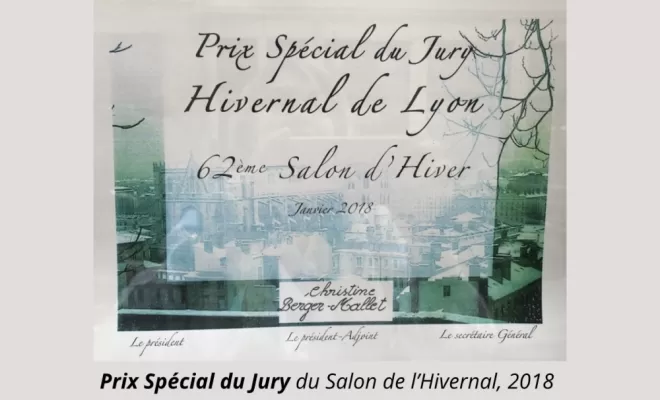 Prix spécial du Jury du Salon de l'hivernal ,2018 Atelier 61 Lyon